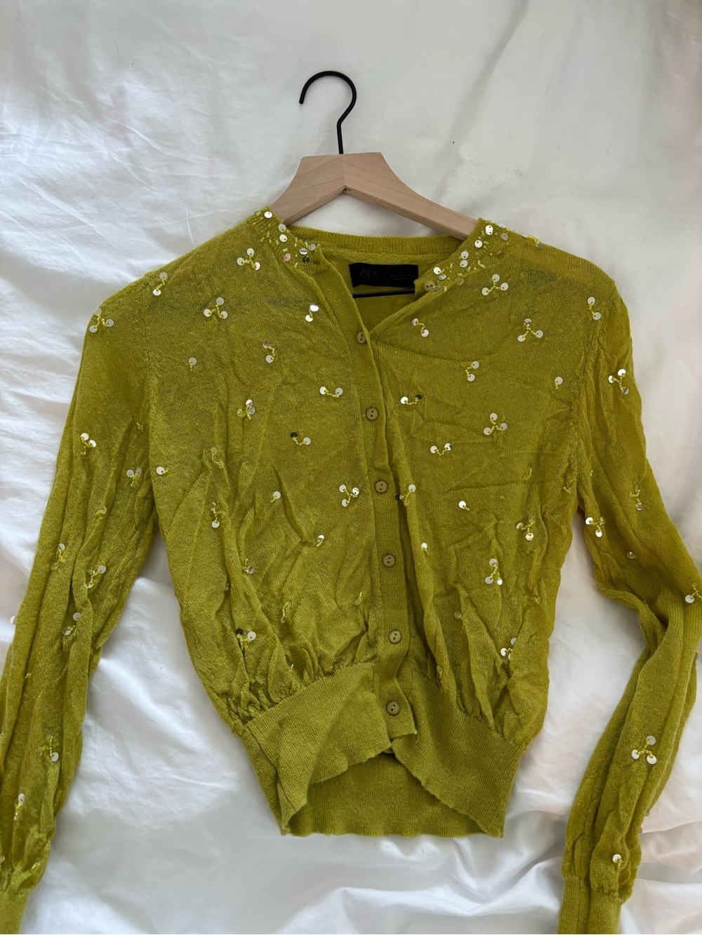 Zara Sequin Knit Cardigan 3920/188/513